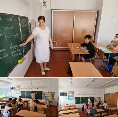 Отрывок из урока русского языка Ташеновой Майры Жусупалиевны в летней школе.