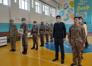 "Мен өз Отанымның батыл қорғаушысымын" атты әскери-патриоттық бөліктік сайыс болып өтті.